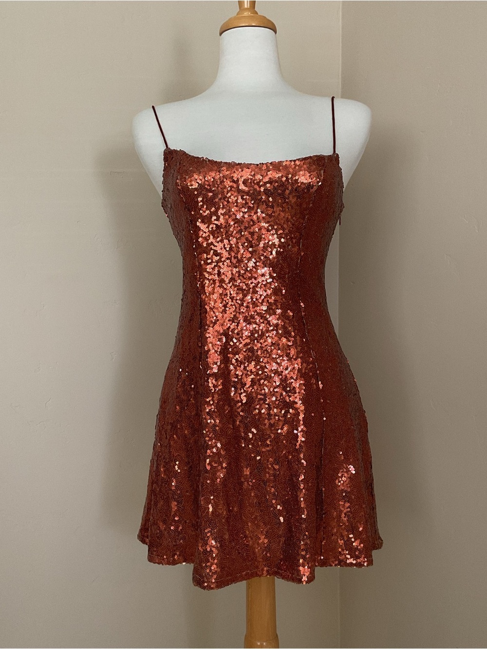 Urban Outfitters Gretta Sequin Slip Mini Dress Size M